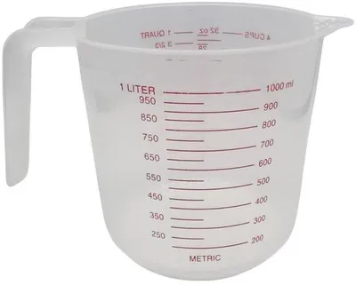 Obrázek produktu pro Odměrný pohár – plastový – 1000 ml