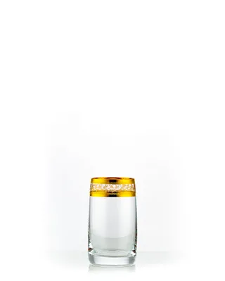 Produktbild von Saftgläser Longdrinks Wassergläser Gläser Ideal Gold Kristallgläser 250 ml 6er Set Bohemia Crystalex
