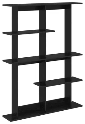 Obrázok produktu pre Nástenná polica z čierneho dubového dreva, rozmer 102 x 20 x 130 cm