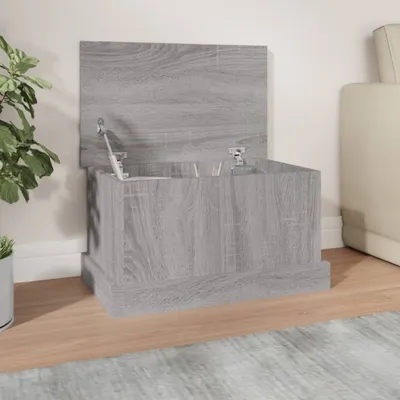 Produktbild von The Living Store Truhe Grau Sonoma 50x30x28 cm Holzwerkstoff