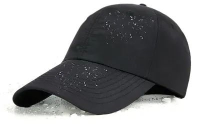 Produktbild von Baseball Cap Uni wasserdicht atmungsaktiv schnelltrocknend XL Schwarz