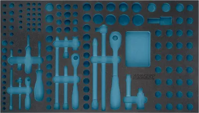 Produktbild von Hazet 2-Komponenten Weichschaumeinlage 163-481L, (LxB) 691 x 392 mm
