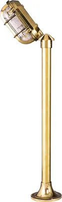 Produktbild von Außen Stehlampe Messing 60cm hoch Maritim IP54 Gartenlampe Außenleuchte Weg Garten Terrasse