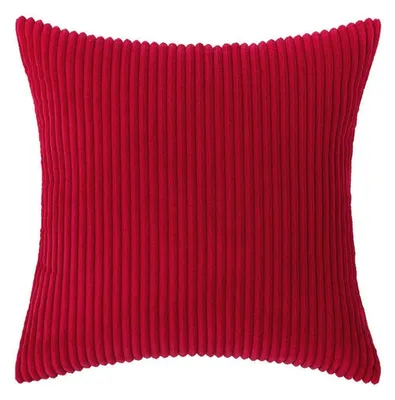 Obrázek produktu pro Sada dvou povlaků na polštáře z hebkého materiálu, vánoční motiv, 50x50 cm, červená barva