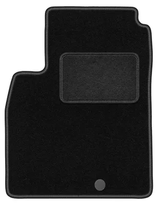 Produktbild von Fahrermatte Velours für Nissan Micra K13 2010-2016 (Schrägheck) – 1-tlg, Schwarz, passgenau – Wielganizator LUX
