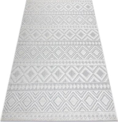 Produktbild von Teppich Strukturell SOLE D3851 Boho Diamanten flach gewebt beige beige 180x270 cm
