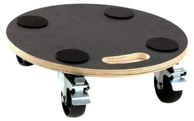 Produktbild von Blumenroller Fassroller Rollbrett Transportroller Siebdruck 200 kg Rund mit Bremse