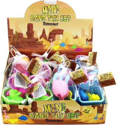 Produktbild von Sandspielzeug Dino 5-teiliges Set im Display