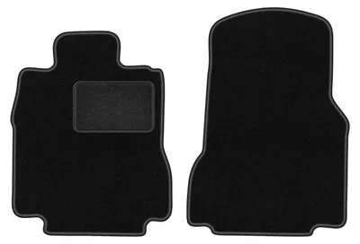 Image de Tapis de sol avant velours sur-mesure pour Mercedes Vaneo W414 (2001-2005, minivan) noir, jeu 2 pièces, fixations - STANDRAD