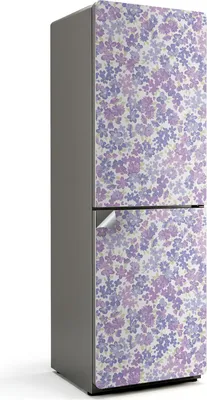 Produktbild von Blumenmuster in Pastell – Kühlschrank Aufkleber – Klebefolie Kühlschrank – Kühlschrank Dekor – Kühlschrankfolie selbstklebend – Küchen Dekoration – 60x180 cm