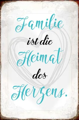 Produktbild von vianmo Holzschild 18x12 cm Familie ist Heimat des Herzens Freunde