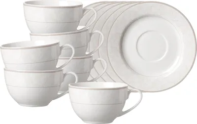 Produktbild von Ritzenhoff & Breker Isabella Kaffeetasse mit Untertasse 250 ml 6er Set