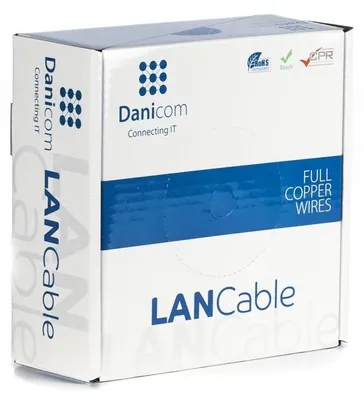 Zdjęcie produktu dla DANICOM CAT5E FTP 50m sztywny przewód - PVC (Dca)
