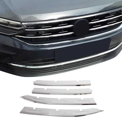 Zdjęcie produktu dla Listwy osłony chłodnicy Listwy osłony chłodnicy do VW Tiguan 2021-2025 stal nierdzewna srebrny 4szt