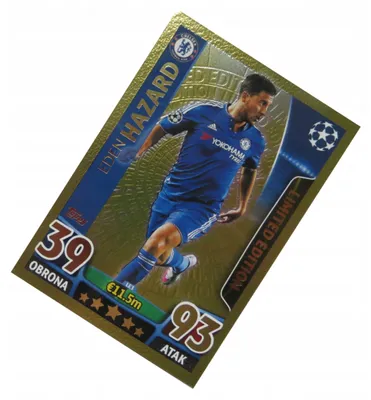 Produktbild von Topps Champions League 2015/16 Limited Gold Hazard Chelsea Football Card