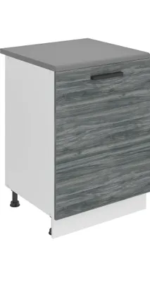 Obrázek produktu pro Kuchyňská spodní skříňka Belini, šířka kuchyňské spodní skříňky 60 cm. SD kuchyňská spodní skříňka s pracovní deskou. Kuchyňská skříňka s 1 dvířky, Glamour Wood
