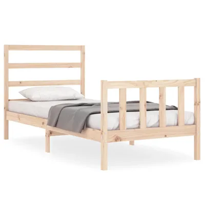 Immagine prodotto di vidaXL Letto in legno massiccio senza materasso 90x190 cm pino