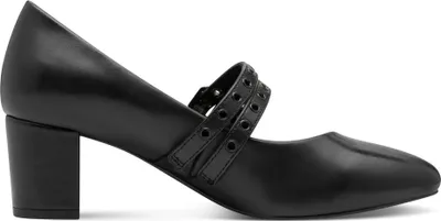 Produktbild von MARCO TOZZI Damen Riemchenpumps mit zwei Riemen und Metallösen 2-22439-45, Größe:40 EU, Farbe:Schwarz