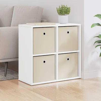 Produktbild von vidaXL Sideboard mit Schubladen Weiß 59,5 x 27 x 57 cm