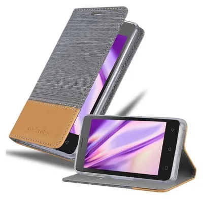 Image de Cadorabo Housse pour Lenovo B Housse en gris pour téléphone portable Etui Book Case Cover