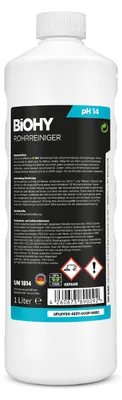Produktbild von BiOHY Rohrreiniger + Dosierer, Abflussreiniger, Rohrfrei, Abflussfrei, 12 x 1 l