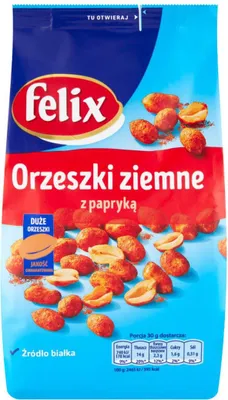Zdjęcie produktu dla Felix Orzeszki Ziemne Z Papryką 240 G