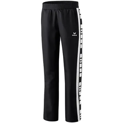 Produktbild von ERIMA Präsentationshose Damen CLASSIC 5-CUBES, Gr. 38, schwarz/weiß, 100% Polyester, schnelltrocknend, Damenschnitt, ca. 100 g/m²