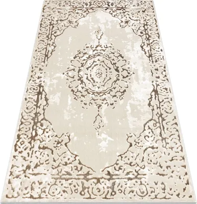 Produktbild von Teppich ALLURE 1961 Ornament, Rahmen - Strukturell, stilvoll, glamourös creme / gold Gelb 120x170 cm