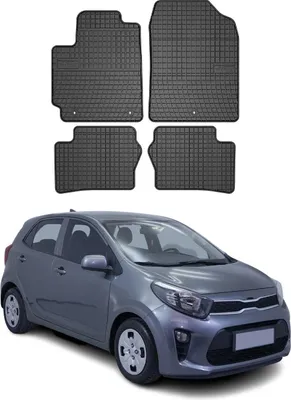 Image de Tapis de Sol pour Kia Picanto 2017-2021 Caoutchouc Noir