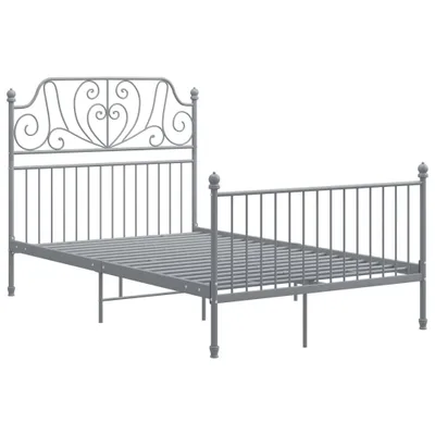 Immagine prodotto di vidaXL Struttura letto in metallo grigio 120x200 cm