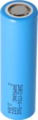 Produktbild von Samsung INR21700 50E 5000mAh max. 15A 3,6-3,7 Volt Abmessungen 21,25x70,8mm