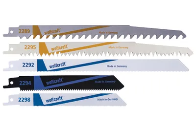 Obrázek produktu pro wolfcraft GmbH 3599000, Nůž pro ocasovou pilu, Hliník, Litina, Neželezité kovy, Trubka, Ocelový plech (tenký), Dřevo, Bimetalový, 1,4 mm, 8,5 mm, 19 cm