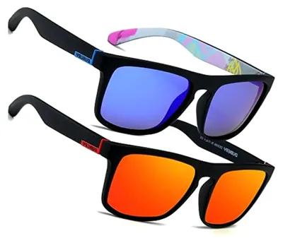 Produktbild von Polarisierte Sonnenbrille für Herren und Damen mit UV400 Schutz - Leicht und im Retro-Vintage-Stil - Ideal für Autofahren, Reisen, Angeln und Outdoor-Aktivitäten