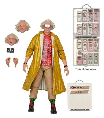 Zdjęcie produktu dla NECA Powrót do przyszłości 2 Doc Brown 2015 Ultimate Action Figure 18 cm NECA53617