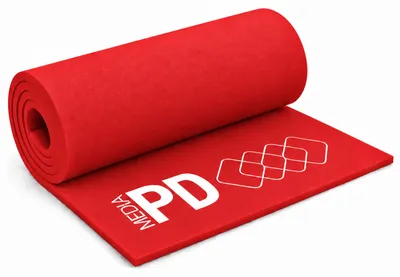 Produktbild von PD Media Moosgummi-Platte 50 x 100 cm, 5 mm, Rot, 5 Stück, ohne Kleber – EVA Foam zum Basteln und für DIY