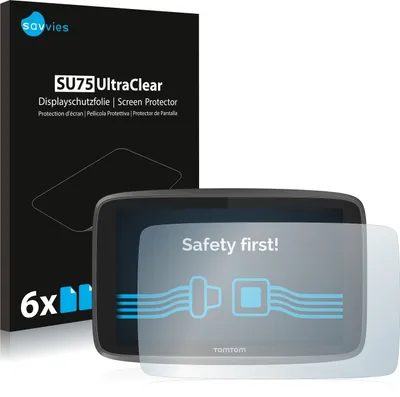 Produktbild von 6x Für TomTom Go Professional 6250 Schutzfolie Savvies Displayschutz Display Schutz Folie Klar Transparent