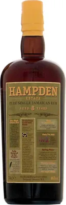 Image de Hampden - Rhum 8 ans - 46¡ - 70 cL
