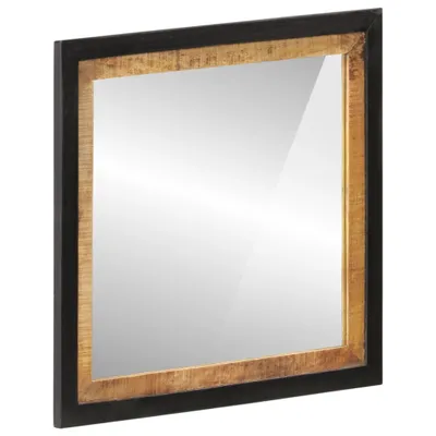 Immagine prodotto di Specchio da Bagno 55x1x60 cm in Vetro e Legno Massello di Mango