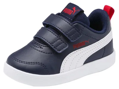 Produktbild von Puma - Kinder Sneaker "Courtflex V2", Wildleder PP3751 (19 EU) (Dunkles Marineblau)