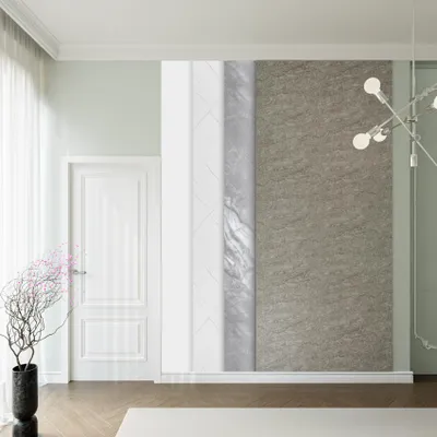 Produktbild von HEXIM Marmorplatten Optik 5 Stück 280x122cm Matt & Glänzend Kunststoff Innen & Außenbereich Granit Steinoptik - Dekorative Duschrückwand Steinoptik Wandverkleidung (17,08 m² HMP03-Matt)