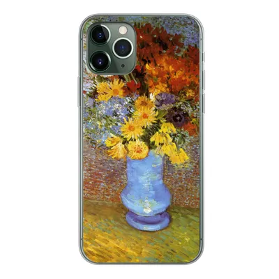 Produktbild von MuchoWow® Handyhülle Schutzhülle Hülle für iPhone 11 Pro Vase mit Gänseblümchen und Anemonen - Vincent van Gogh Silikon Softcase Handy Hülle - Handy