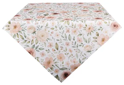 Zdjęcie produktu dla Clayre & Eef Obrus 100x100 cm Beżowy Bawełna