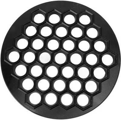 Produktbild von Tagesware- Pelmeni Maker 37 Löcher - Langlebiger Aluminium - Ravioli Maker - Schnittform - leicht sauber - Geeignet für Familien - Knaller