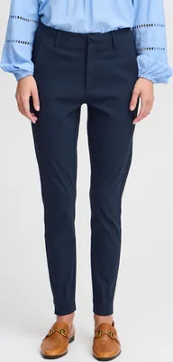 Produktbild von b.young BYDIXI Damen Hose Stoffhose Chinohose mit Eingrifftaschen Gürtelschlaufen elastisch Slim fit