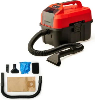 Obrázek produktu pro Einhell TE-VC 18/10 Li-Solo, 10 l, Taška, Černá, Červená, Plast, 2 m, Plast