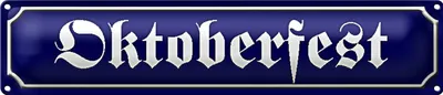 Produktbild von Blechschild Straßenschild 46x10cm Dekoration