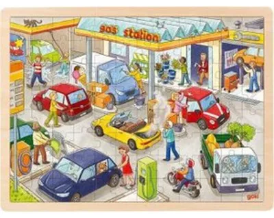 Produktbild von Einlegepuzzle Tankstelle