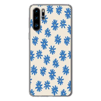 Produktbild von MuchoWow® Handyhülle Schutzhülle Hülle für Huawei P30 Pro Blume - Muster - Minimalismus Silikon Softcase Handy Hülle - Schutzdeckel
