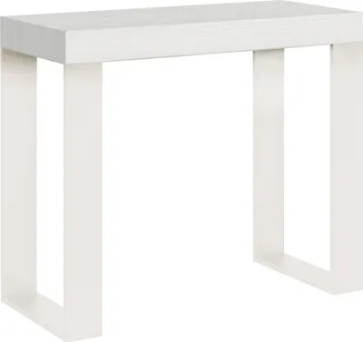 Obrázek produktu pro Rozkládací konzola 90x40/196 cm Tecno Small White Ash Frame White