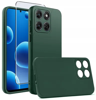 Immagine prodotto di Etui Zielone Matowe Silikon Slim do Motorola Moto G67 5G | G77 5G + SZKŁO